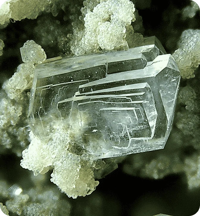 Clinoptilolite zeolite crystal