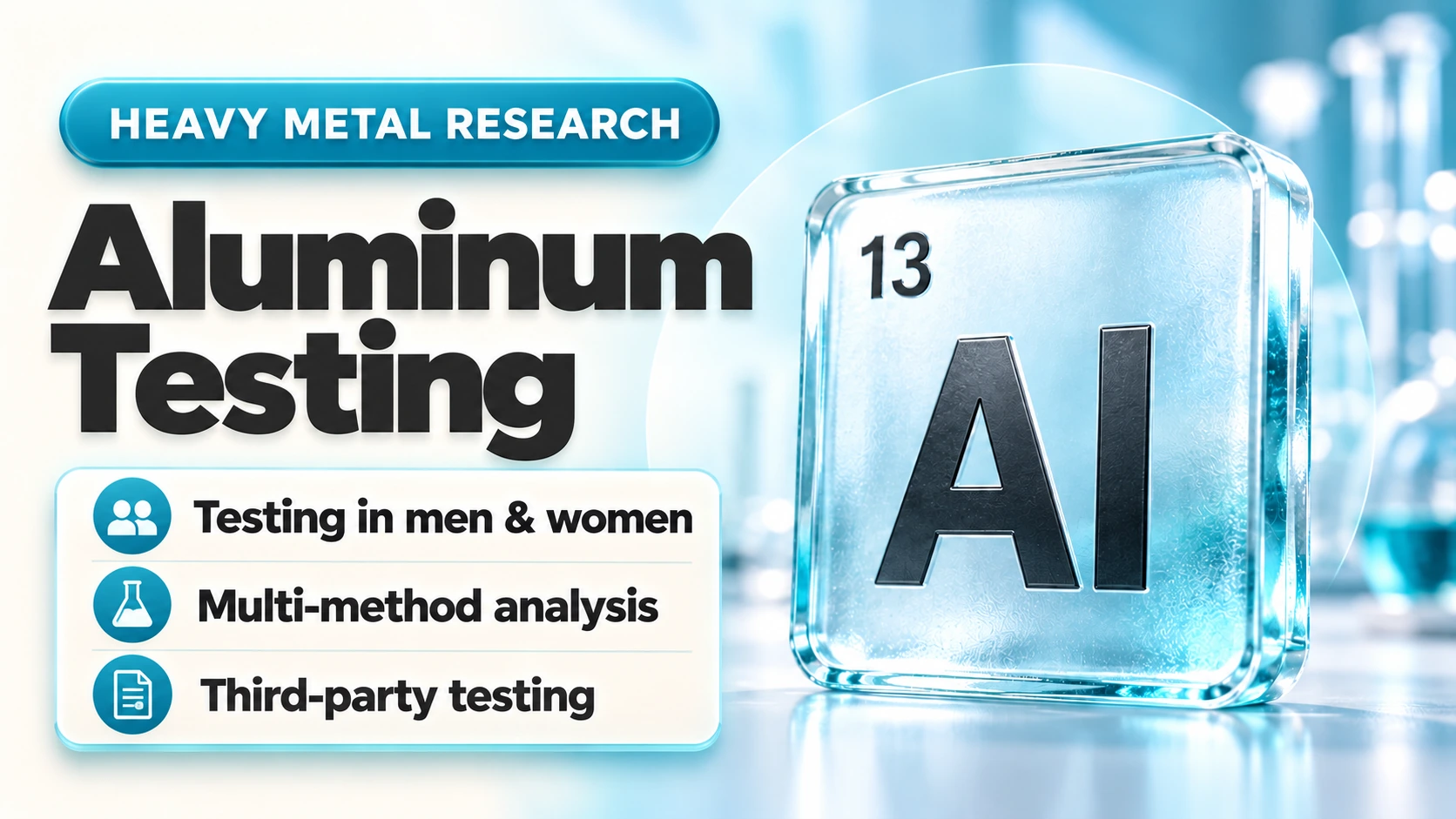 Aluminum testing in men and women — multi-method, third-party testing